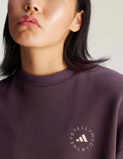 adidas X Stella McCartney Loose Sweatshirt - Mineral Redimage3- The Sports Edit