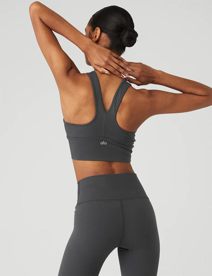 Alo Yoga Wild Thing Bra - Anthraciteimage3- The Sports Edit