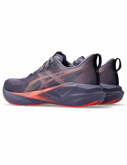 ASICS Novablast 5 Greyish Purple/Coral Reefimage3- The Sports Edit