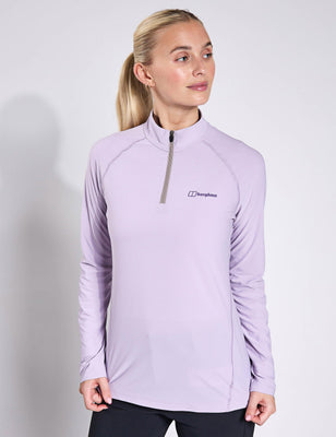 24/7 Tech Long Sleeve Half Zip Tee - Cloud