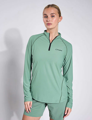 24/7 Tech Long Sleeve Half Zip Tee - Light Terrain