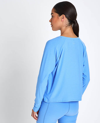 Featherweight Daydreamer Pullover - Flower Blue Heather