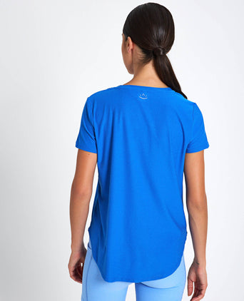 Featherweight On The Down Low Tee - Court Blue Heather