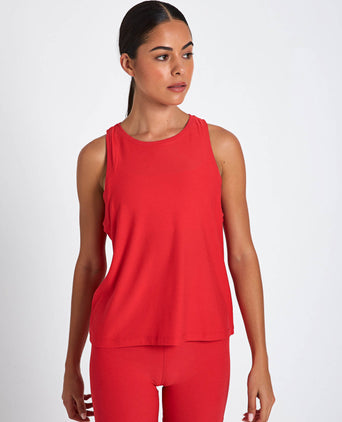 Featherweight Rebalance Tank - Candy Apple Red Heather