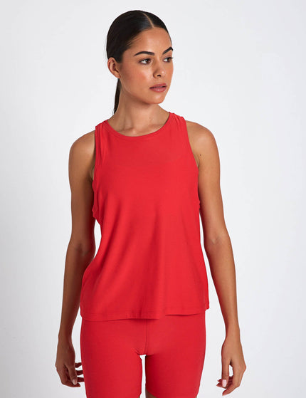 Beyond Yoga Featherweight Rebalance Tank - Candy Apple Red Heatherimage1- The Sports Edit
