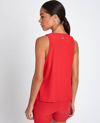 Featherweight Rebalance Tank - Candy Apple Red Heather