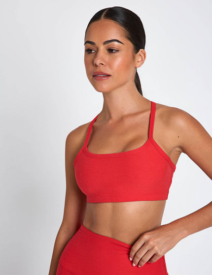 Beyond Yoga Spacedye Slim Racerback Bra - Candy Apple Red Heatherimage1- The Sports Edit