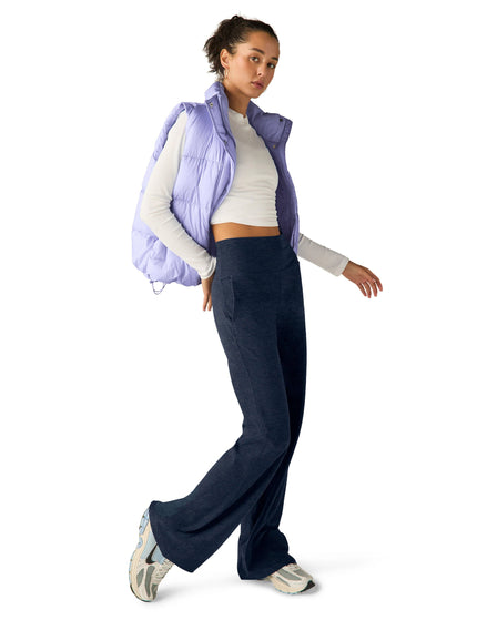 Beyond Yoga Big Cozy Puffer Vest - Blue Frostimage8- The Sports Edit