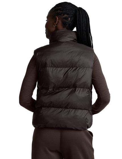 Beyond Yoga Big Cozy Puffer Vest - Dark Chocolateimages3- The Sports Edit