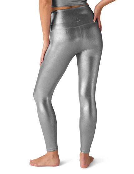 Beyond Yoga Caught In The Midi High Waisted Legging - Liquid Silverimage3- The Sports Edit