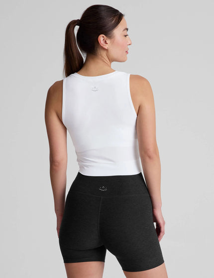 Beyond Yoga Featherweight Center Stage Cropped Tank - Cloud Whiteimage3- The Sports Edit