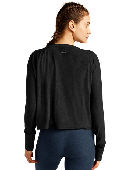 Beyond Yoga Featherweight Daydreamer Pullover - Darkest Nightimage2- The Sports Edit