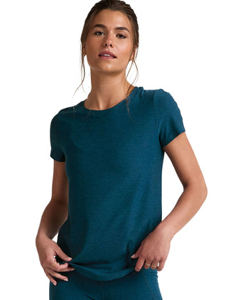 Featherweight On the Down Low Tee - Blue Gem Heather