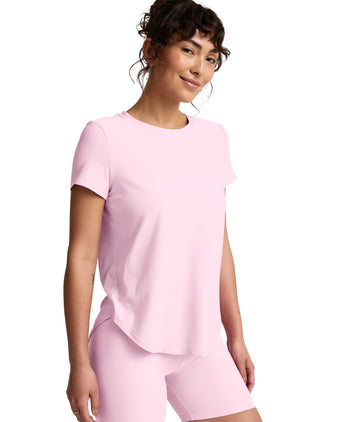 Featherweight On The Down Low Tee - Frosty Pink Heather