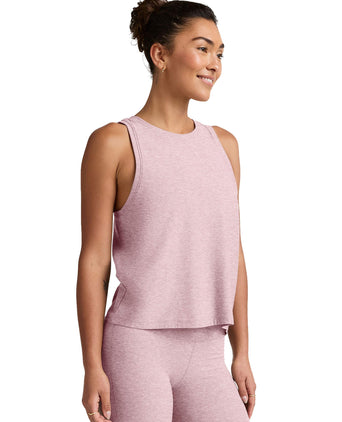 Featherweight Rebalance Tank - Blush Blooms Heather