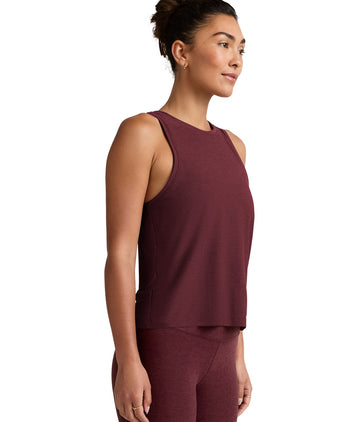 Featherweight Rebalance Tank - Midnight Burgundy Heather
