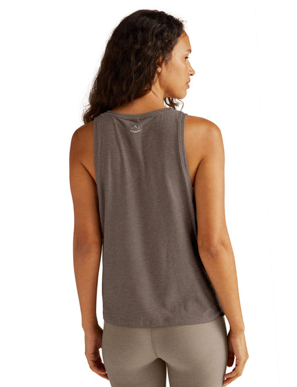 Beyond Yoga Featherweight Rebalance Tank - Soft Umber Heatherimage3- The Sports Edit