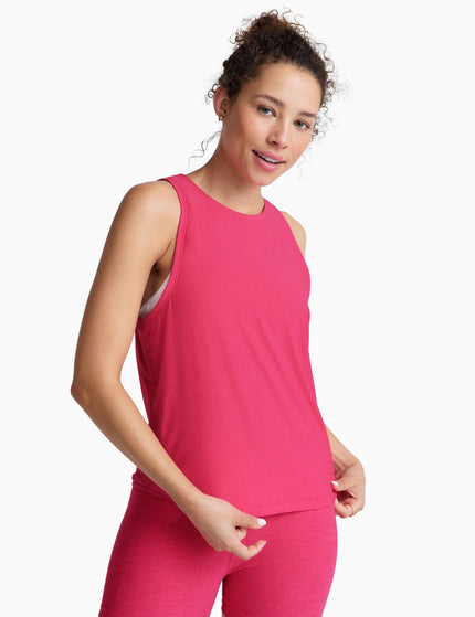Beyond Yoga Featherweight Rebalance Tank - Vivid Pink Heatherimage1- The Sports Edit