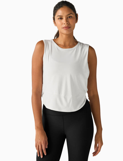 Beyond Yoga Featherweight Side Note Twist Tank - Cloud Whiteimage1- The Sports Edit