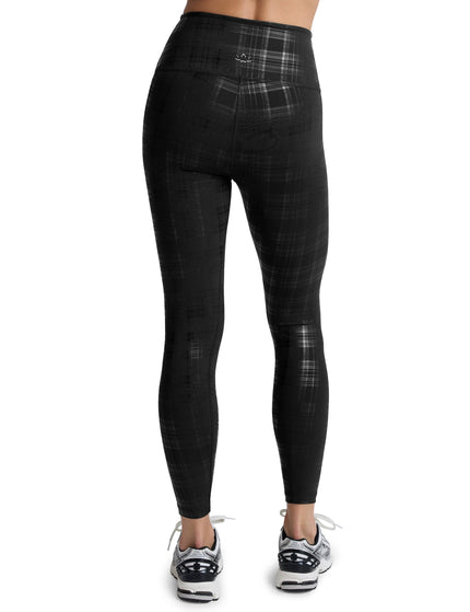 Beyond Yoga High Waisted Midi Legging - Plaid Foil Blackimages3- The Sports Edit