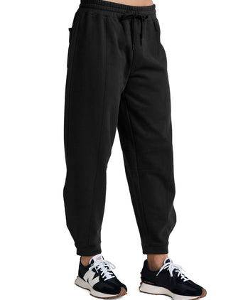 LuxeFleece Barrel Sweatpant - Black
