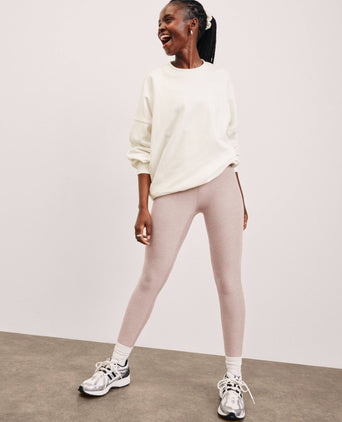 LuxeFleece Oversized Sweatshirt - Fresh Snow