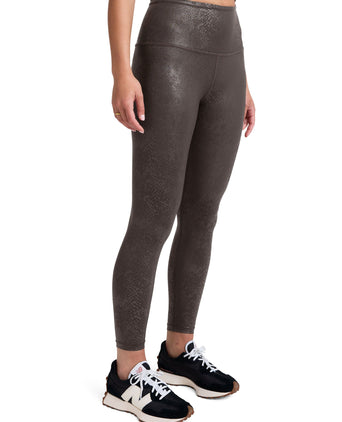 PowerShine High Waisted Midi Legging - Viper Espresso