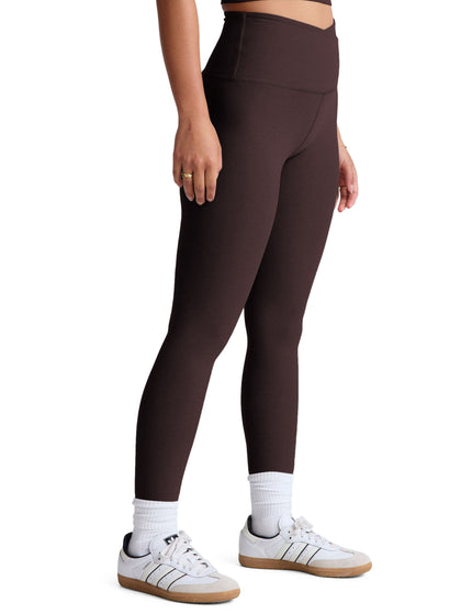 Beyond Yoga Spacedye At Your Leisure High Waisted Midi Legging - Dark Chocolate Heatherimages2- The Sports Edit