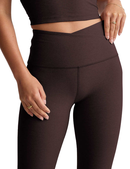 Beyond Yoga Spacedye At Your Leisure High Waisted Midi Legging - Dark Chocolate Heatherimages4- The Sports Edit