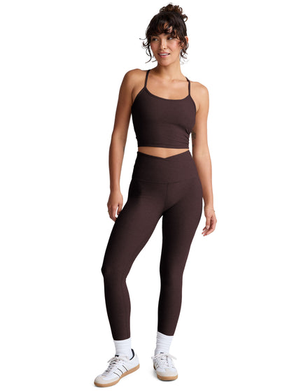 Beyond Yoga Spacedye At Your Leisure High Waisted Midi Legging - Dark Chocolate Heatherimages5- The Sports Edit
