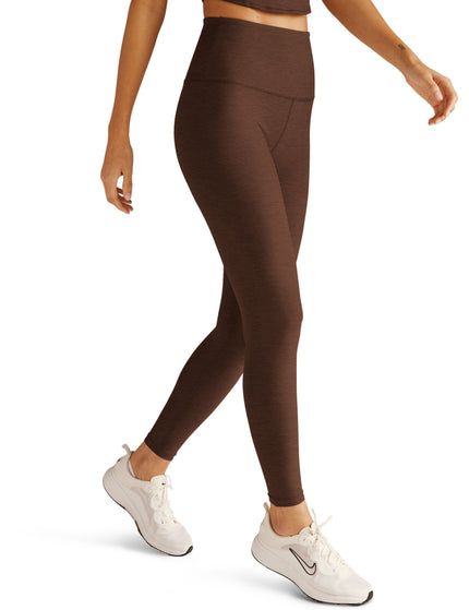 Beyond Yoga Spacedye Caught In The Midi High Waisted Legging - Bold Mocha Heatherimage3- The Sports Edit