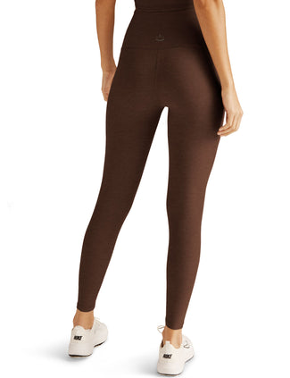 Spacedye Caught In The Midi High Waisted Legging - Bold Mocha Heather