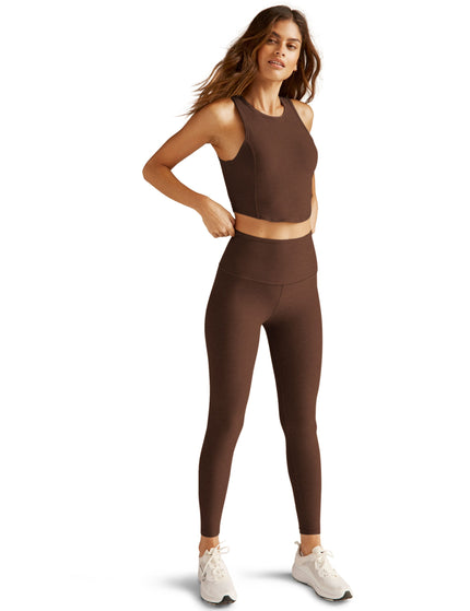 Beyond Yoga Spacedye Caught In The Midi High Waisted Legging - Bold Mocha Heatherimage4- The Sports Edit