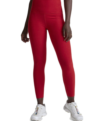 Spacedye Caught In The Midi High Waisted Legging - Holly Red Heather