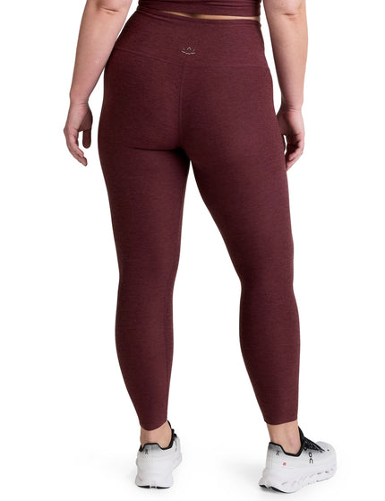 Beyond Yoga Spacedye Caught In The Midi High Waisted Legging - Midnight Burgundy Heatherimages3- The Sports Edit