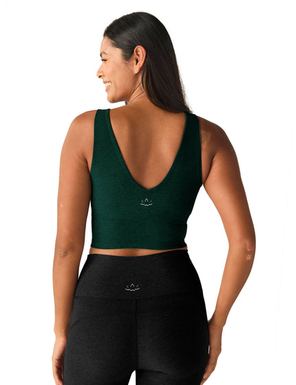 Beyond Yoga Spacedye Good Day Cropped Tank - Dark Spruce Green Heatherimage2- The Sports Edit