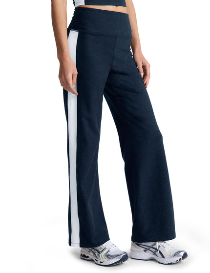 Beyond Yoga Spacedye Line Up Wide Leg Pant - Nocturnal Navy/Cloud Whiteimage1- The Sports Edit