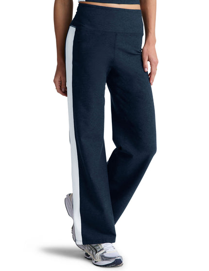 Beyond Yoga Spacedye Line Up Wide Leg Pant - Nocturnal Navy/Cloud Whiteimage3- The Sports Edit