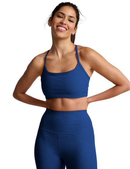 Beyond Yoga Spacedye Slim Racerback Bra - Marine Blue Heatherimages1- The Sports Edit