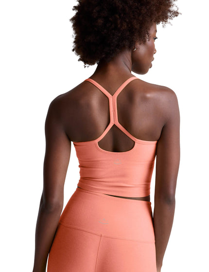 Beyond Yoga Spacedye Slim Racerback Cropped Tank - Dreamsicle Heatherimages3- The Sports Edit