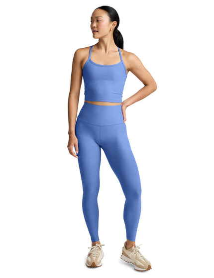Beyond Yoga Spacedye Slim Racerback Cropped Tank - Wild Flower Blue Heatherimages3- The Sports Edit