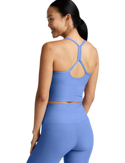 Beyond Yoga Spacedye Slim Racerback Cropped Tank - Wild Flower Blue Heatherimages2- The Sports Edit