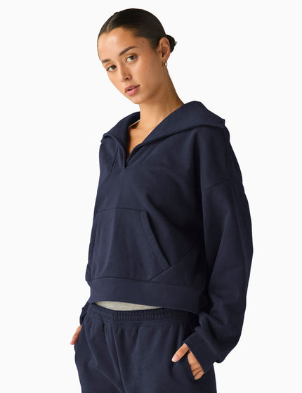 Beyond Yoga Street Smart Pullover - After Dark Navyimage1- The Sports Edit