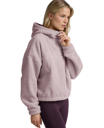 Unity 1/4 Zip Hoodie - Pale Pink
