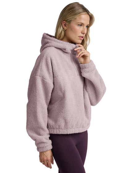 Beyond Yoga Unity 1/4 Zip Hoodie - Pale Pinkimages2- The Sports Edit