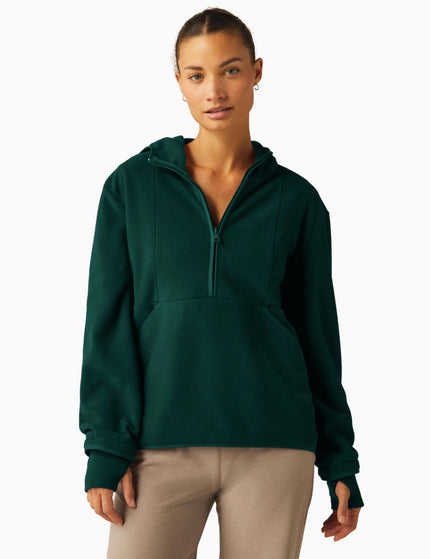 Beyond Yoga Urban Explorer Half Zip Pullover - Dark Spruce Greenimage1- The Sports Edit