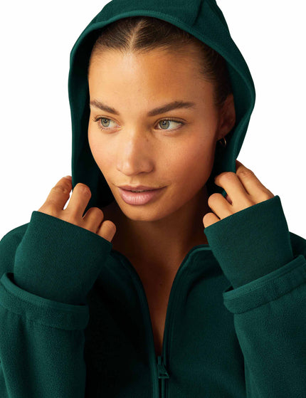 Beyond Yoga Urban Explorer Half Zip Pullover - Dark Spruce Greenimage4- The Sports Edit