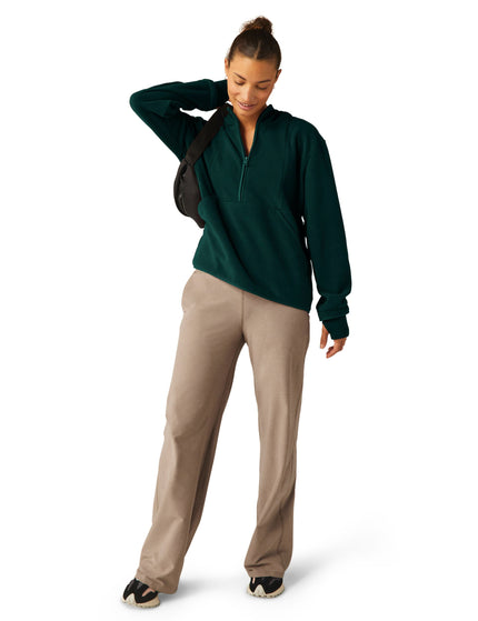 Beyond Yoga Urban Explorer Half Zip Pullover - Dark Spruce Greenimage5- The Sports Edit