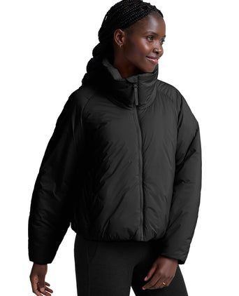 Warm Up Puffer Jacket - Black