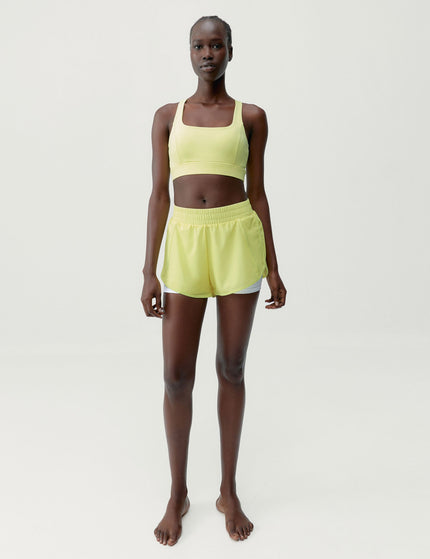 BORN Padma Bra 2.0 - Yellow Green/Whiteimage3- The Sports Edit